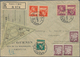 Schweiz: 1909/1955, Partie Von 38 Belegen, Dabei 30 Mit Zusammendrucken Und Acht Briefe Mit Block-Fr - Sammlungen