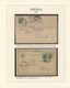Serbien: 1882/1904, Collection Of 21 Covers/cards On Written Up Album Pages With Description, Incl. - Serbia