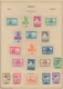 Delcampe - Spanien: 1850/1963, Collection On Old Text Form Pages, At The Beginning Mostly Collected Used But Fr - Oblitérés