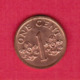 SINGAPORE  1 CENT 1994 (KM # 98) #5403 - Singapore