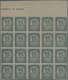 Spanien: 1938, Numeral Definitive 15c. Blue-green On Grey Paper (shades!) In A Lot With About 850 IM - Usados