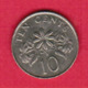 SINGAPORE  10 CENTS 1987 (KM # 51) #5406 - Singapore