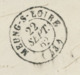 Lettre France 1853-60 Emission Empire Napoléon III Non Dentelé 25c Bleu Type II No14b-De Meung-S-Loire (PC 1981) à Mer - 1849-1876: Klassik