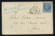 Envelop France 1853-60 Napoléon III Non Dentelé 25c Bleu Type II No14b-De Marseille (PC 1896) à Paris-Cabinet Du Sénateu - 1849-1876: Klassik