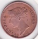 East India Company One Cent 1845. Victoria. Straits Settlements. KM# 3 - Malaysie