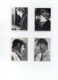 4x Cartes Photo Image Dédicacées THE BEATLES (9x6,5 Cm) - Autres & Non Classés