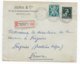 BELGIQUE - 1945 - ENVELOPPE RECOMMANDEE De BRUXELLES => DOUANES De FEIGNIES (NORD FRANCE) - Cartas & Documentos