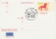 Taiwan 2014 - Year Of Horse - Postal Stationery Card - With First Day Postmark - Postal Stationery