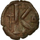 Monnaie, Justin I, Demi-Follis, 522-527, Constantinople, TB+, Cuivre, Sear:69 - Byzantium