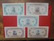 RUSSIE (OURAL) SERIE DE 5 BILLETS DE 1 à 50 ROUBLES 1991 - Rusia