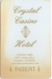 Carte Clé Hôtel Avec Casino : Crystal Casino Hotel / Compton CA - Hotelkarten