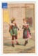 Chromo Chocolat Du Marquisat Lyon Mois Octobre Rentrée Des Classes Cartable école Enfant Victorian Trade Card A15-111 - Sonstige & Ohne Zuordnung