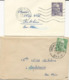 LOT DE 10 ENVELOPPES FORMAT CARTE DE VISITE - MIGNONNETTES - AVEC TIMBRES SEULS SUR LETTRE - 1921-1960: Periodo Moderno