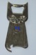 RARE ANCIEN DÉCAPSULEUR METAL TETE DE CHAT DOUAMONT OSSUAIRE TBE - Bottle Openers