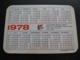 USSR Soviet Russia  Pocket Calendar Far Eastern Shipping Company Ship 1978 - Small : 1971-80