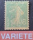 R1189/5 - 1907 - TYPE SEMEUSE - N°137l (I) NEUF** - VARIETE ➤➤➤ Impression RECTO-VERSO - Covers & Documents