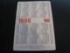 USSR Soviet Russia Pocket Calendar Make Friends With A Rain, Dewdrop, River 1988 - Small : 1981-90