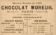 CHROMO CHOCOLAT MOREUIL LE HAVRE LE BASSIN DU COMMERCE - Other & Unclassified