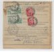 1936 - COLIS POSTAUX D'ALSACE - BULLETIN Avec FISCAL 50c + AFR. AU VERSO De STRASBOURG => ROMANSWILLER - Briefe U. Dokumente