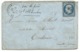 N° 14 BLEU NAPOLEON SUR LETTRE  / MAS CABARDES POUR TOULOUSE / 25 MARS 1857 - 1849-1876: Période Classique