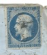 N° 14 BLEU NAPOLEON SUR LETTRE  / MAS CABARDES POUR TOULOUSE / 25 MARS 1857 - 1849-1876: Période Classique