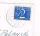 VV-461   AMSTERDAM : Schiphol Airport ( With Perfin Stamp) - Aérodromes