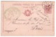 France Poste Ferroviaire Cachet Vert Chemins De Fer De L'est 1897 Perforation Mecanique Date Arrivée Départ Luino Italie - Poste Ferroviaire