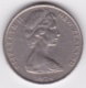 New Zealand. 20 Cents 1974 Elizabeth II. Copper-Nickel. KM# 36.1 - New Zealand