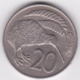 New Zealand. 20 Cents 1974 Elizabeth II. Copper-Nickel. KM# 36.1 - Nuova Zelanda