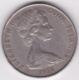 Cook Islands 50 Cents 1974  Elizabeth II. Copper-Nickel.  KM# 6.1 - Islas Cook