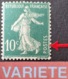 R1189/24 - 1921 - TYPE SEMEUSE - N°159h NEUF* - VARIETE ➤➤➤ 1er " S " De " POSTES " Retouché (RARE) - Ungebraucht