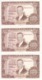 TRIO CORRELATIVO DE ESPAÑA DE 100 PTAS DEL 7/04/1953 SERIE 2K SIN CIRCULAR-UNCIRCULATED (BANKNOTE) - 100 Pesetas