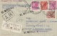 BIGLIETTO POSTALE INTERO 1968 40 L. +40+10+90 RACCOMANDATO AL MITTENTE TIMBRO MACERATA  (IX962 - Stamped Stationery