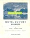 Publicité En 2 Volets HOTEL DU PORT Villeneuve Lac Léman Suisse - ROGER MORET-ECOFFEY  -  Scans Recto-verso - Publicités