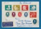 1951 DDR DEUTSCHE DEMOKRATISCHE REPUBLIK STRALSUND TO ARGENTINA + DEUTSCHE POST - Storia Postale