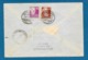 1951 DDR DEUTSCHE DEMOKRATISCHE REPUBLIK STRALSUND TO ARGENTINA + DEUTSCHE POST - Storia Postale