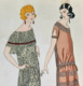 HAUTE COUTURE LUCIEN LELONG Et BERNARD ET CIE  LITHOGRAPHIE ART DECO 1920 ROBE FEMME MODE MODA DRESS WOMAN LITHOGRAPH - Programme