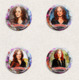 105 X Bonnie Raitt Music Fan ART BADGE BUTTON PIN SET 1-3 (1inch/25mm Diameter) - Music