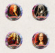 105 X Bonnie Raitt Music Fan ART BADGE BUTTON PIN SET 4-6 (1inch/25mm Diameter) - Music