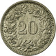 Monnaie, Suisse, 20 Rappen, 1947, Bern, TB+, Copper-nickel, KM:29a - Altri & Non Classificati