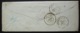 Cursive 76 / Conty (Somme) 1849 Cachet De Flers De La Somme, Enveloppe Pour Abbeville - 1849-1876: Période Classique