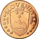 Slovénie, 5 Euro Cent, 2004, SPL, Copper Plated Steel - Privéproeven