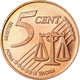 Slovénie, 5 Euro Cent, 2004, SPL, Copper Plated Steel - Privatentwürfe