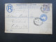 GB 1895 Nr. 93 Mit Perfin / Firmenlochung Als Zusatzfrankatur Auf GA Einschreiben / Registered Threadneedle St. B.O.E.C. - Storia Postale