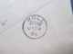 USA 1904 GA Umschlag Mit Zusatzfrankatur Diana Oil Works Cleveland - Hull England Mit Ak Fingerhutstempel Hull - Brieven En Documenten