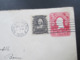 USA 1905 GA Umschlag Mit Zusatzfrankatur Nr. 144 Rechts Ungezähnt Martha Washington Brief Nach Bonn Mit Ak Stempel - Briefe U. Dokumente