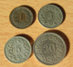 Suisse - 4 Monnaies : 1 Centime 1918 / 5 Centimes 1881 Et 1907 / 20 Centimes 1894 - Autres & Non Classés