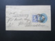 USA Um 1895 Streifband Mit Zusatzfrankatur 1 Cent Nach Gleiwitz Oberschlesien An Direktor Meyer - Cartas & Documentos