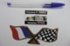 Autocollant Stickers Sport Automobile Victoires F1 RENAULT Et Drapeau à Damiers - Lot De 2 - Autocollants