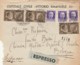 ESPRESSO 1942 3X50+3X10 FRATELLANZA D'ARMI -AMB.TRIESTE VENEZIA (IX1423 - Storia Postale